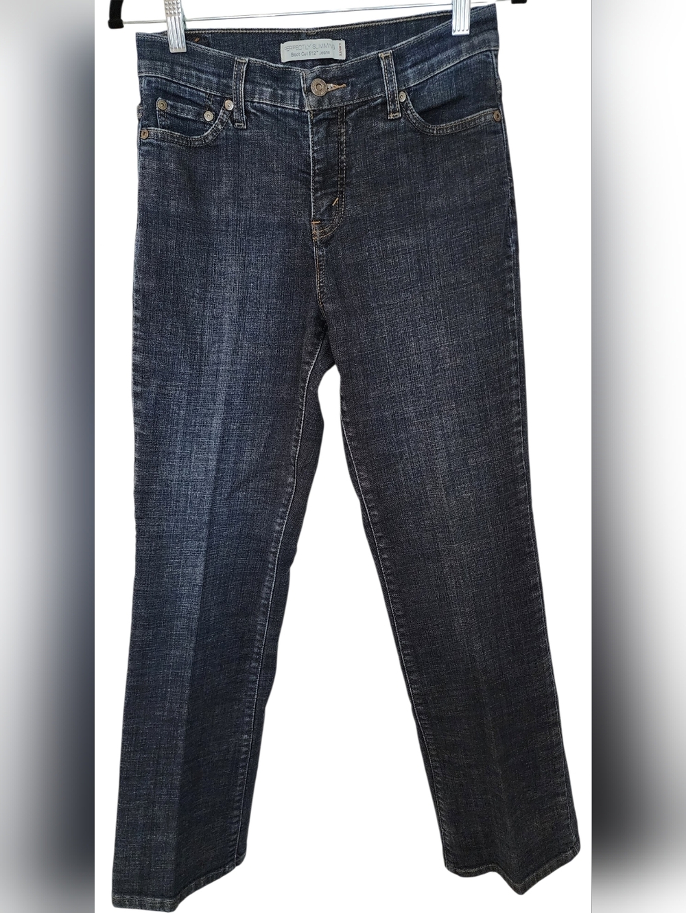 Levi’s 512 Perfectly Slimming Bootcut Jeans Women’s – Medium Wash Flap Pockets